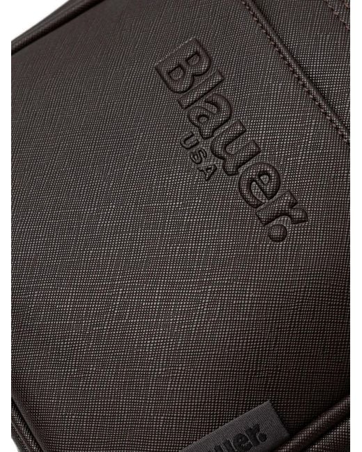 Borsa Messenger Con Zip di Blauer in Black da Uomo