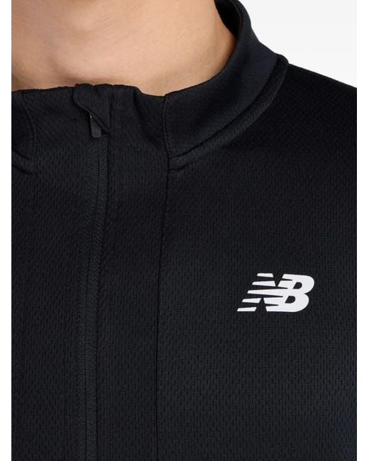 New Balance Blue Logo-Detail Sweatshirt for men