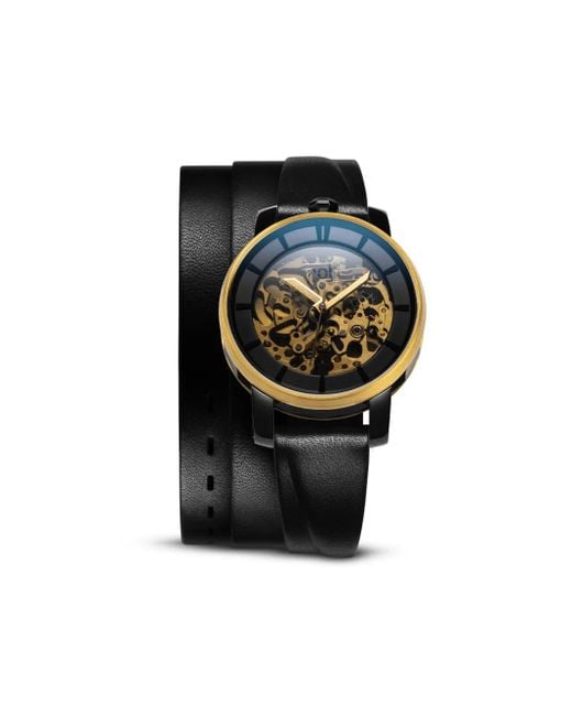 Orologio R 413 Concrete 43Mm di Fob Paris in Black da Uomo