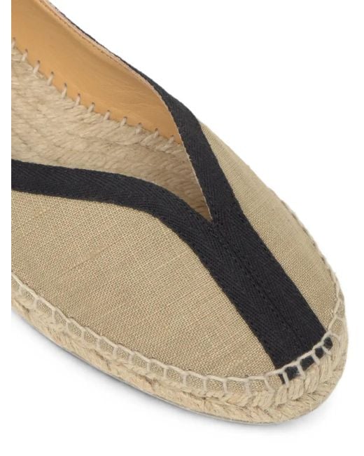 Castaner White Kanu Tie-Fastening Ballet Flats