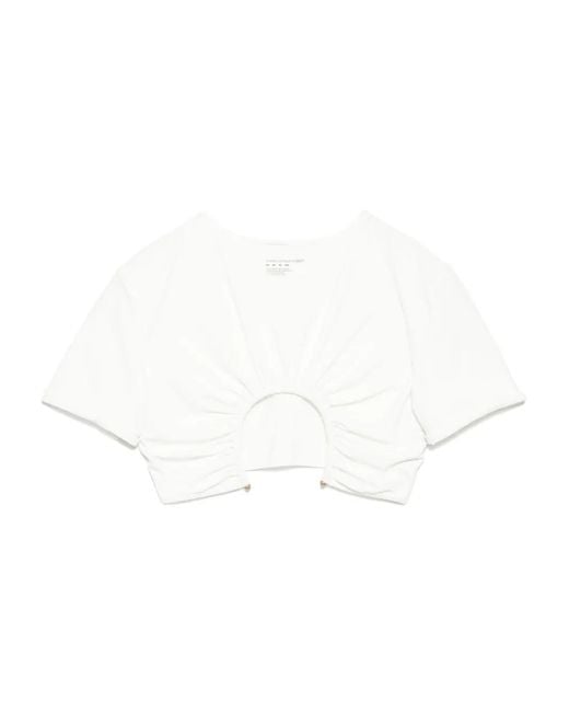 Christopher Esber White U Prong T-Shirt