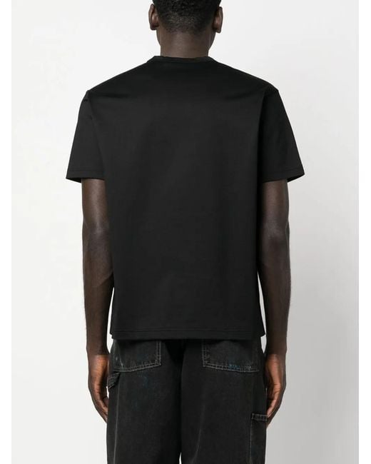 Junya Watanabe Black Printed Cotton T-shirt for men