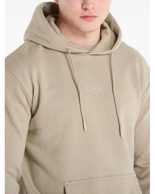 Guess Natural Logo-Lettering Hoodie for men