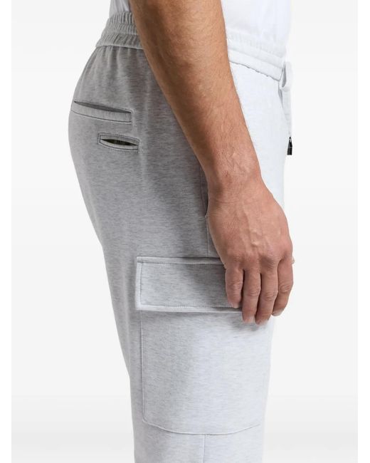 Peserico Gray Drawstring Cargo Pants for men