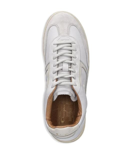 Champion White Logo-Embroidery Sneakers for men