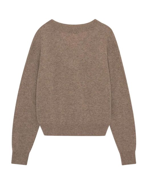 Remain Vネック セーター Brown