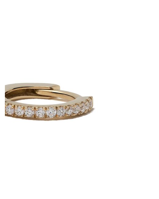 We by WHITEbIRD Metallic 18Kt Diamond Margot Medium Hoop Earring