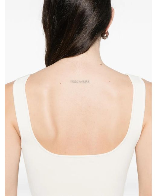 Entire studios White Scoop-Neck Top