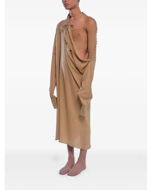 ROT Natural Bipolar Button-Side Dress