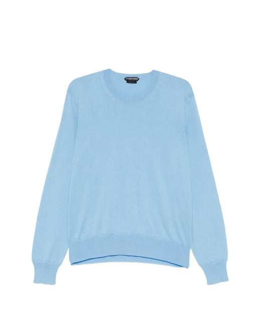 Tom Ford Blue Crew-Neck Sweater for men