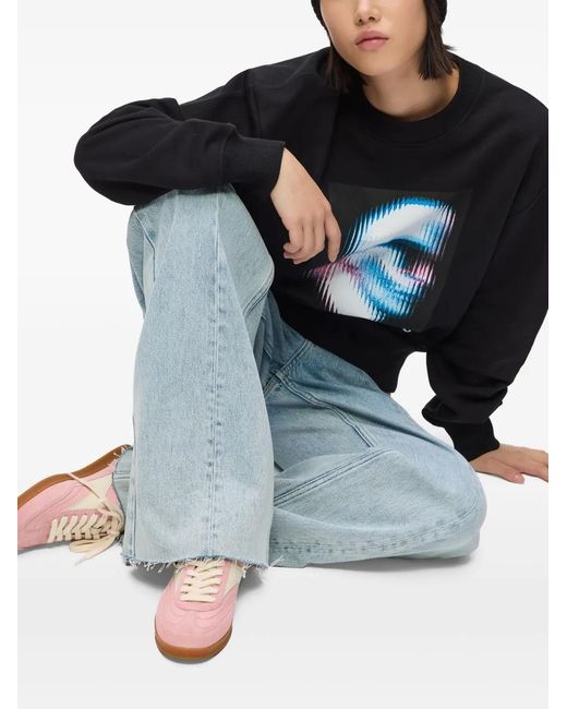 Karl Lagerfeld Pink Kandidate Lace-Up Sneakers
