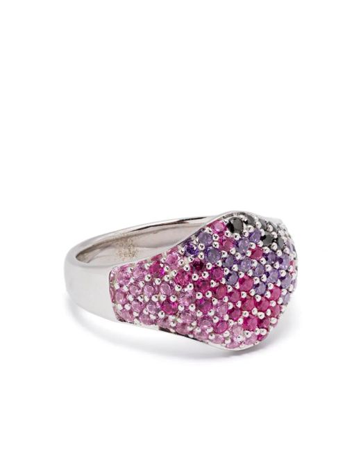 Tom Wood Purple Mini Sunset Cocktail Ring