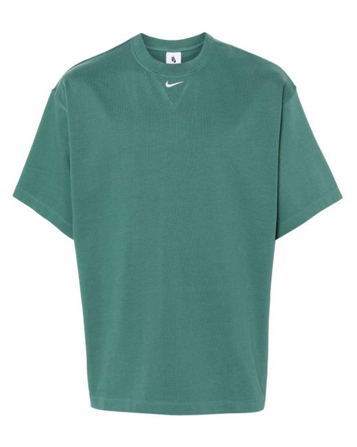 Solo Swoosh cotton T-shirt Nike de hombre de color Green