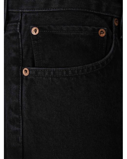 Agolde Black Straight-Leg Jeans for men