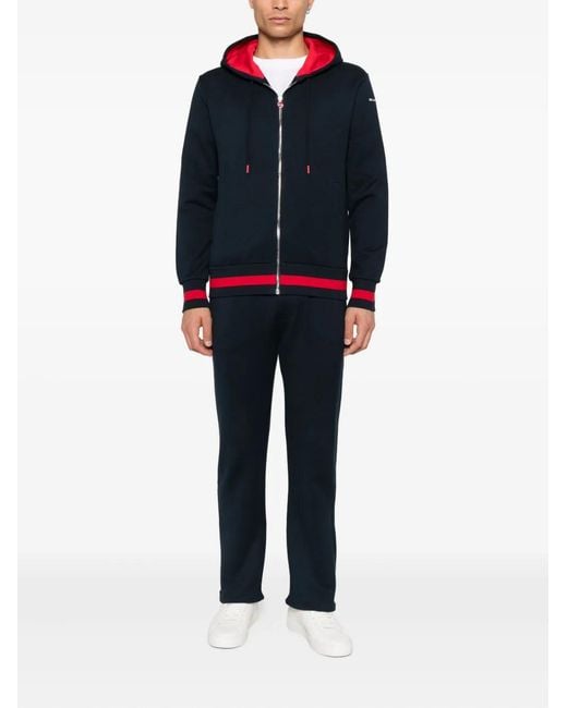 Kiton Blue Cotton Tracksuit Suits for men