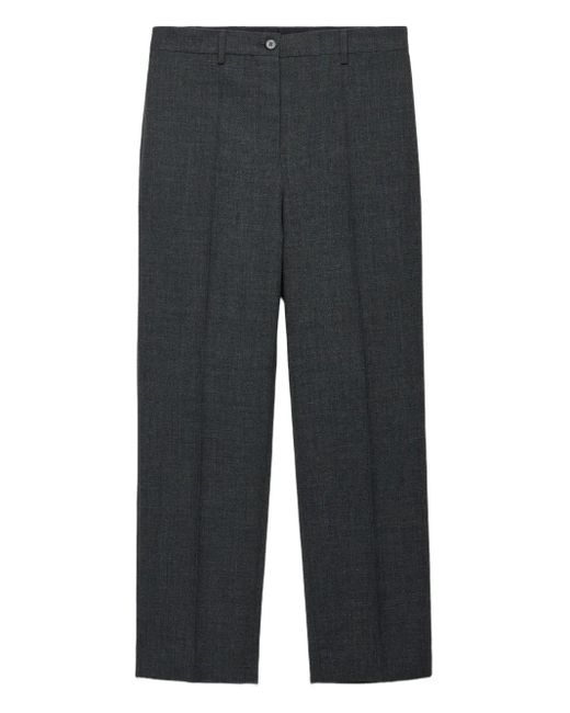 Prada Gray Rush Stitch Pants