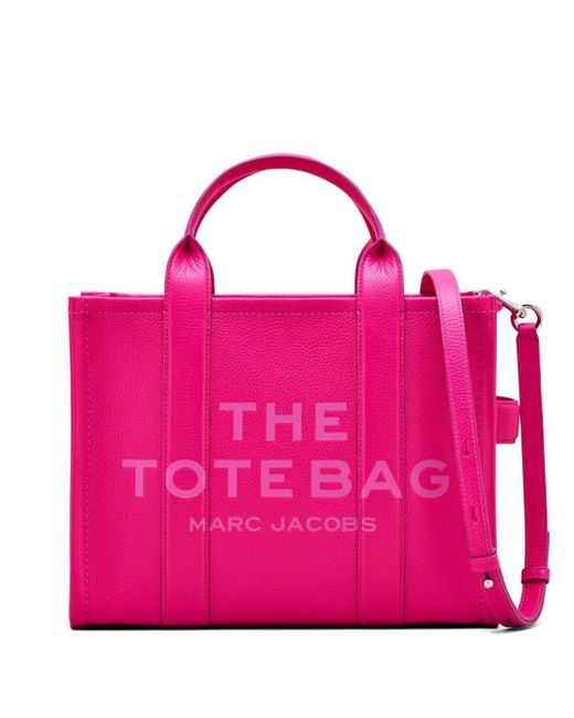 Marc Jacobs Pink The Medium Leather Tote Bag