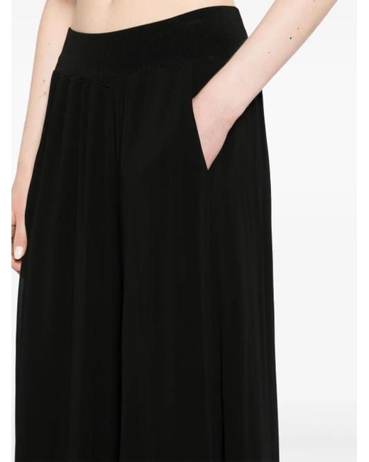 Pantalon Ample À Taille Élastiquée Transit en coloris Black