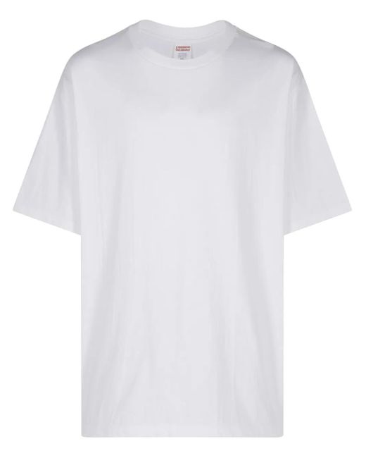 Supreme White Backwards T-Shirt