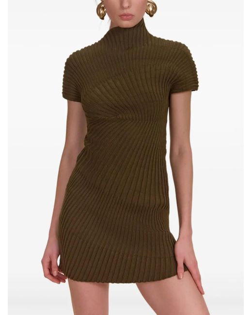 Cult Gaia Natural Luka Mini Dress