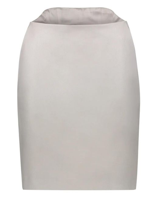 Falda corta de tubo Lorena Antoniazzi de color White