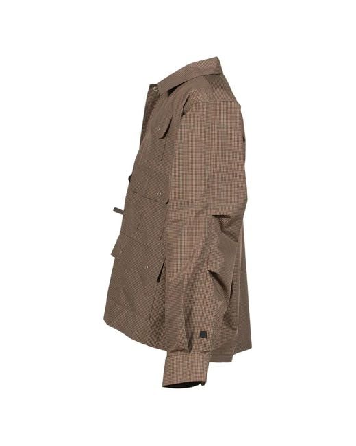 Daiwa Pier39 Brown Multi-Fishing-Pocket Shirt for men