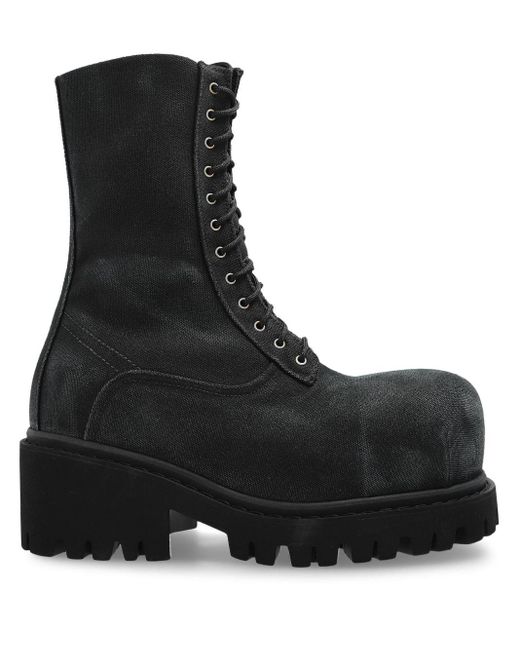 Balenciaga Black Stomper Boots for men
