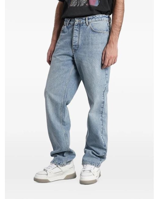 Represent Blue Heaton Logo-Patch Jeans for men