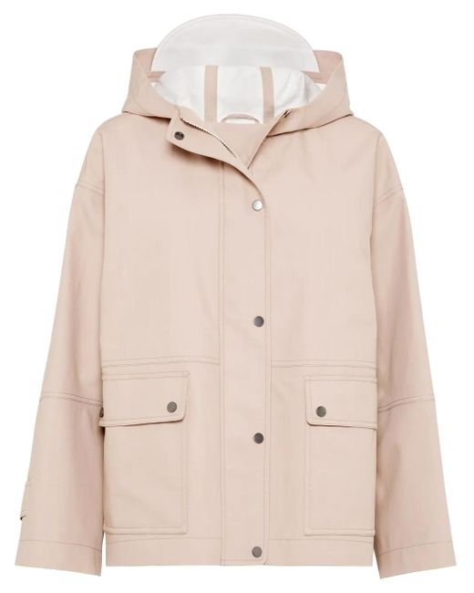 Brunello Cucinelli Waterbestendig Canvas Jack in het Natural