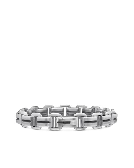 David Yurman Metallic Sterling Deco Beveled Link Bracelet (7.5Mm) for men