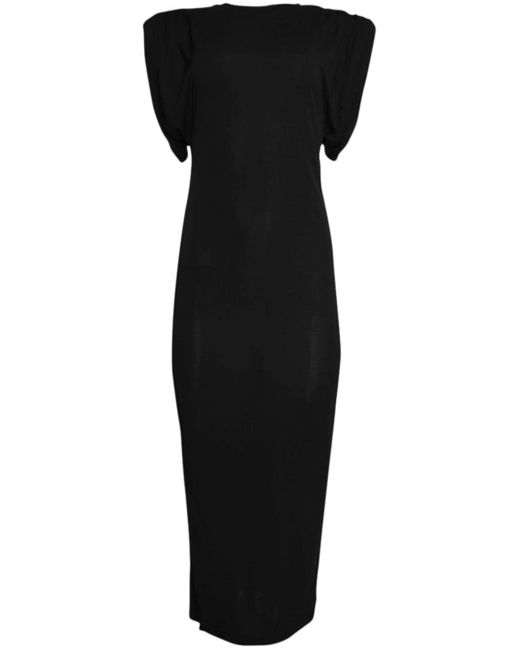 Wardrobe NYC Black Sheath Short-sleeve Dress