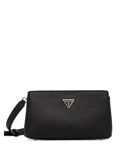 Guess Black Sac À Bandoulière À Plaque Logo