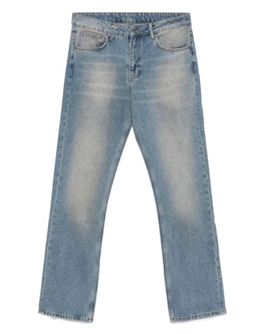 flâneur Katoenen Jeans Met Franje in het Blue voor heren