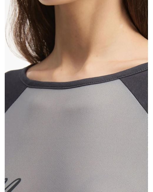Mini Cream Gray T-Shirt mit Raglanärmeln