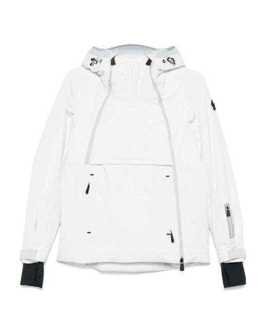 Moncler White Gore-Tex Ski Jacket