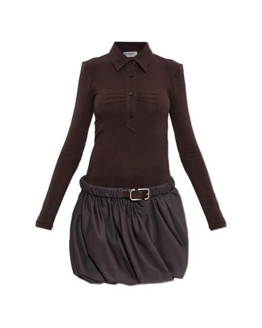 The Attico Purple Dark Mini Dress