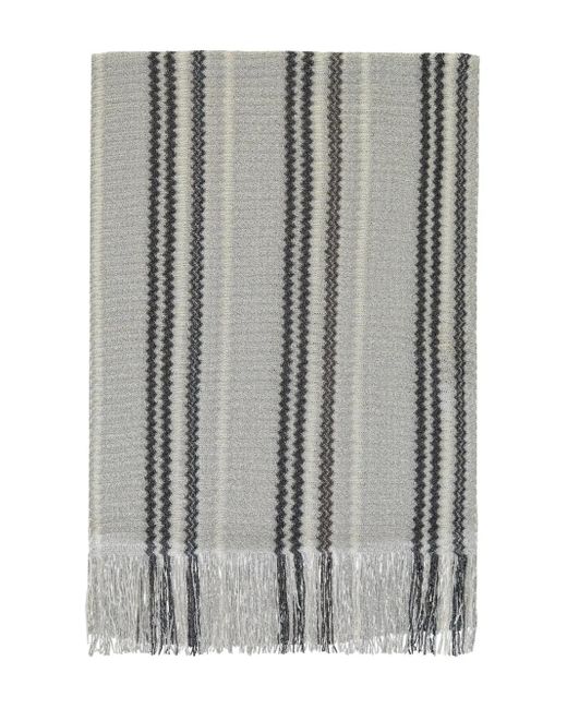 Missoni Gray Fringed Scarf