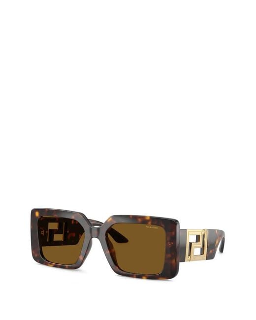 Versace Brown Square-Frame Sunglasses