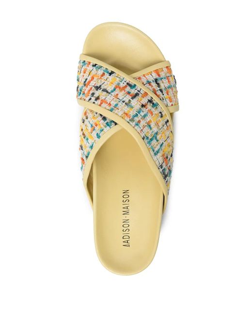 Madison Maison Metallic Crossover Strap Sandals