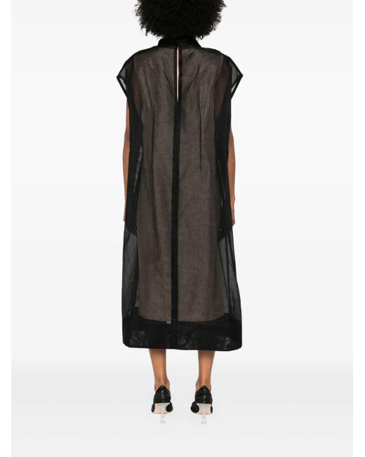 Carven スカーフ マキシドレス Black