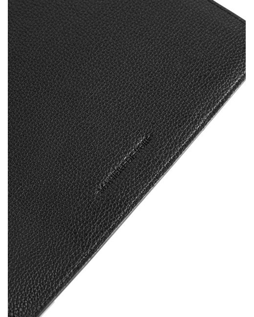 Manière De Voir Black Leather Eiffel Laptop Case