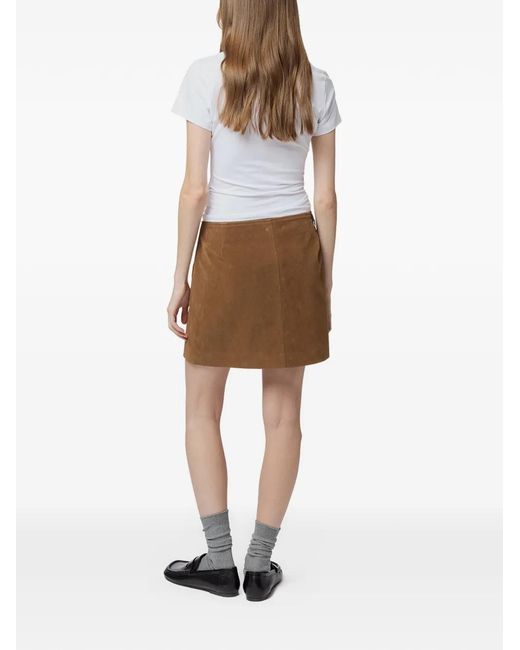 Apparis Brown Ella Mini Skirt