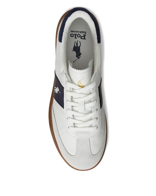 Polo Ralph Lauren White Logo Sneakers for men