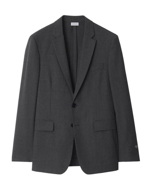 Burberry Black Single-Breasted Blazer for men