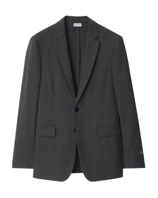 Burberry Blazer Met Enkele Rij Knopen in het Black voor heren