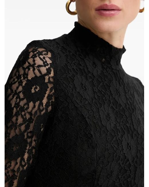 sachin and babi light blue dress Bardot Harlyn All-Over-Lace Maxi Dress in Black