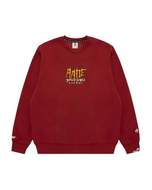 Sweat À Logo Imprimé Aape By A Bathing Ape pour homme en coloris Red