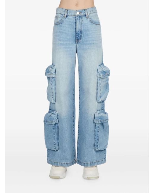 Amiri Blue Baggy Cargo Jeans