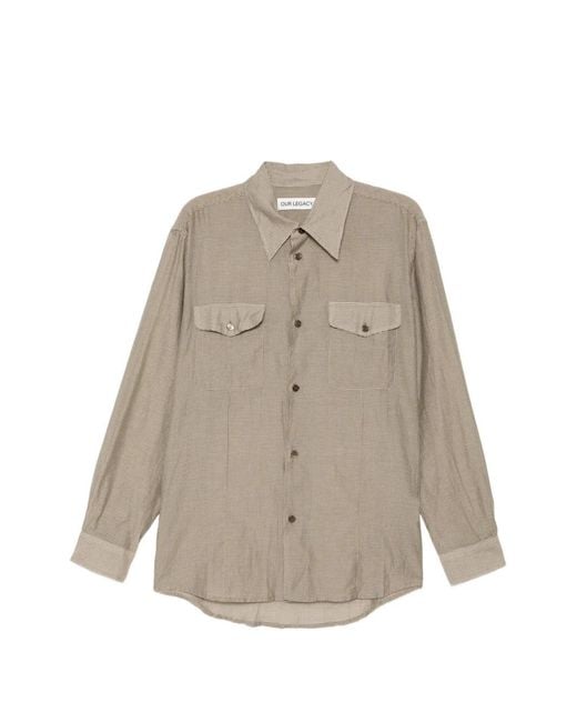 Our Legacy Natural Plough Shirt for men