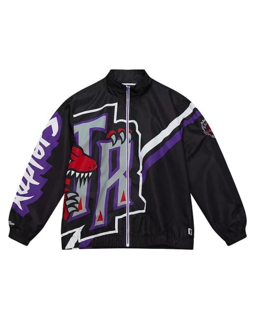 Mitchell & Ness Blue Exploded Logo "Toronto Raptors" Jacket for men